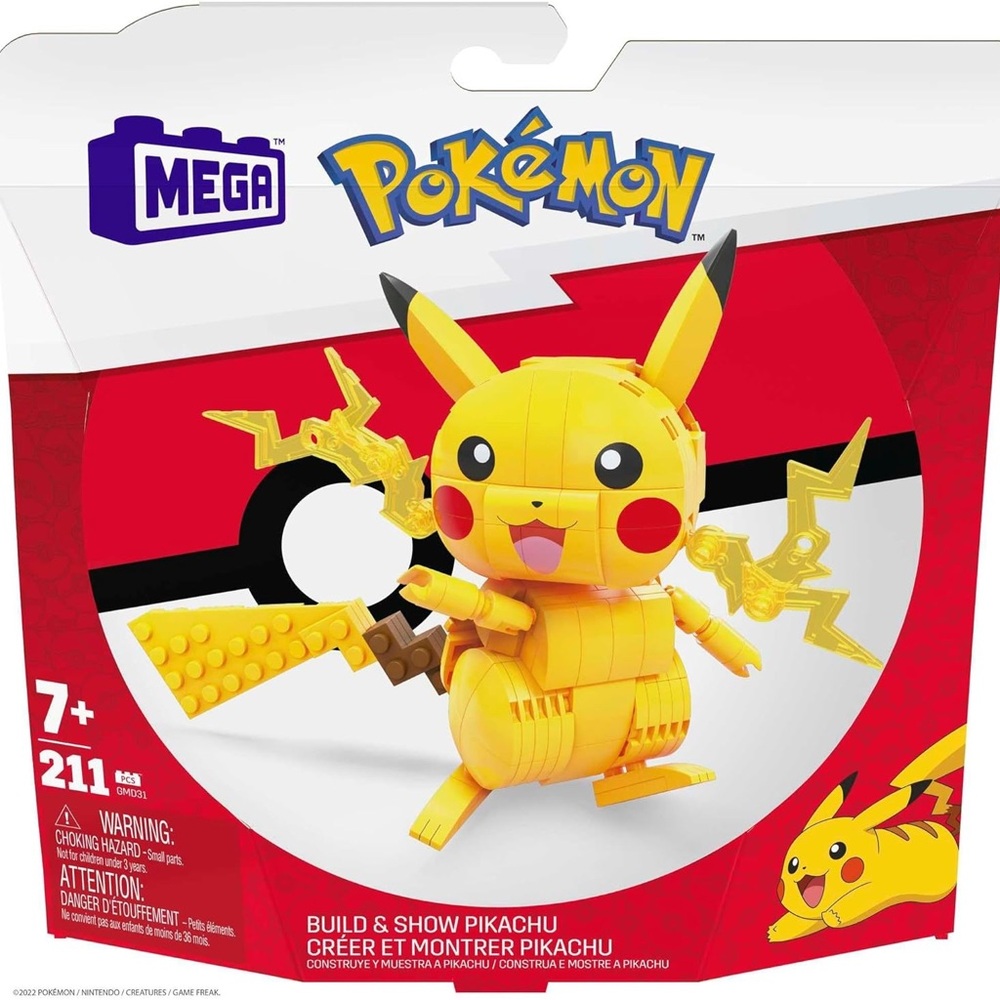 Pokémon Mega Build and Show Pikachu - Brand New in Box